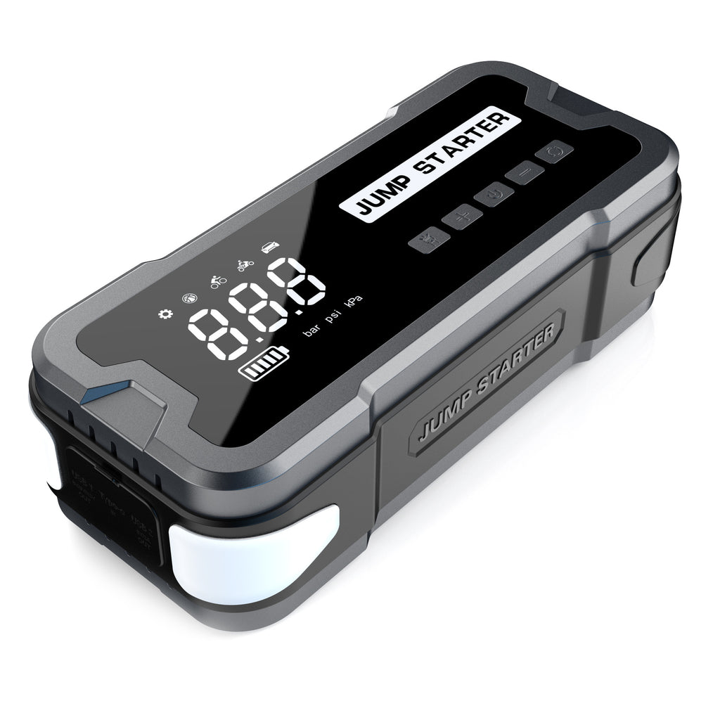 Car Emergency Starting Power Supply Hot-Selling Style Large-Capacity Car Air Pump Starts in One Second and Can Be Silk-Screened with Logo
